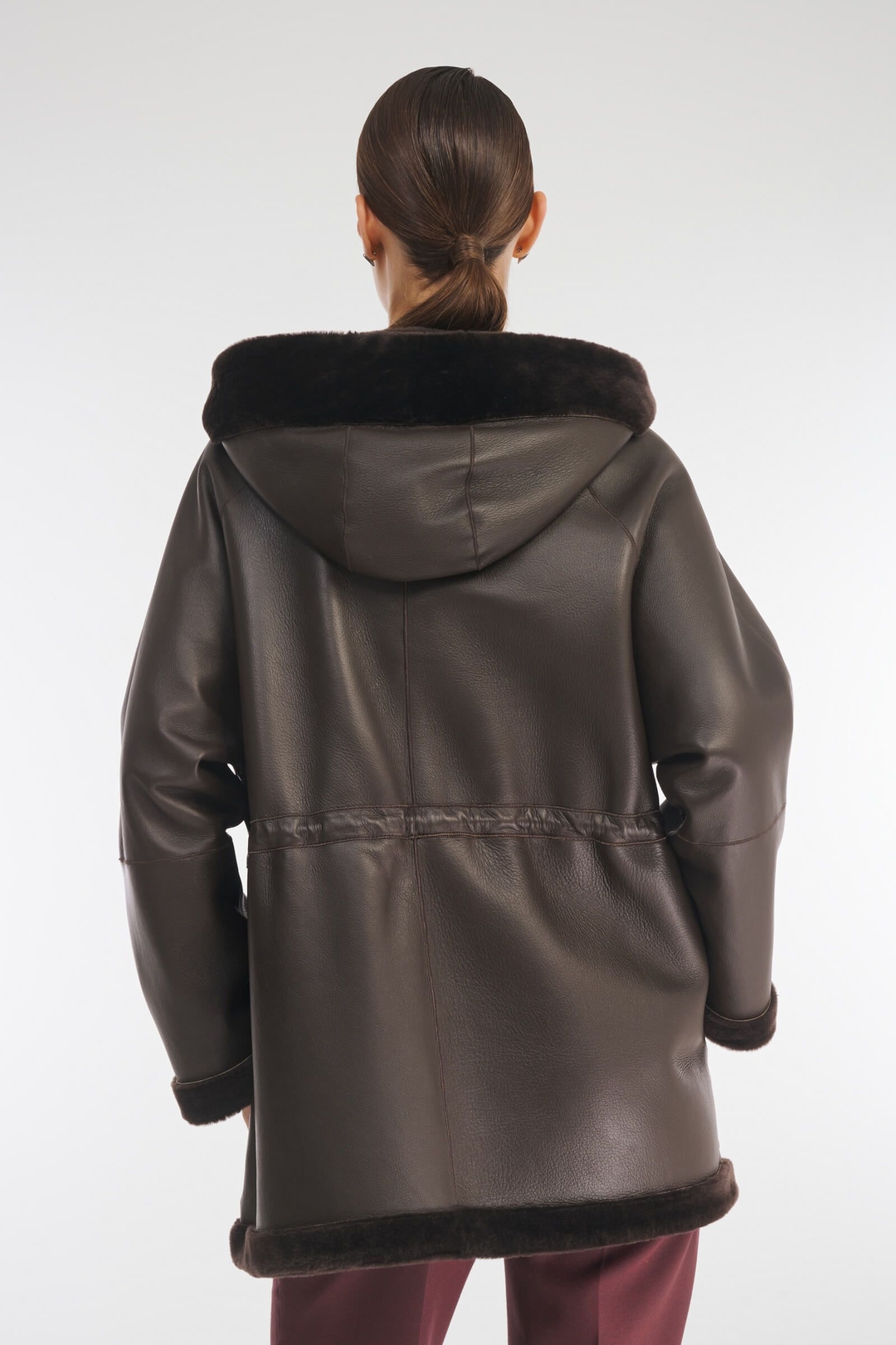 Женская дублёнка с капюшоном Caterina Leman | Фото 5