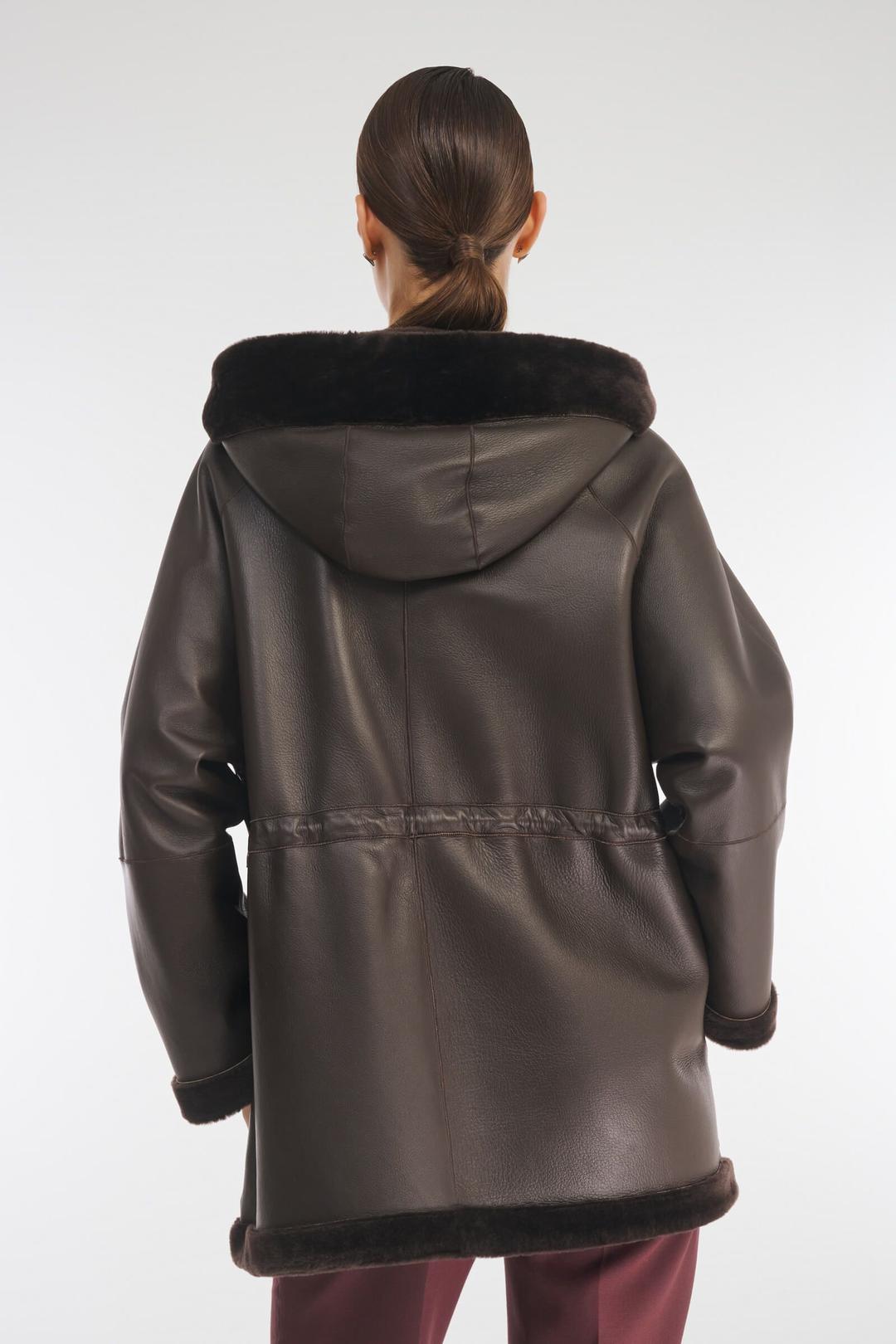 Женская дублёнка с капюшоном Caterina Leman | Фото 5