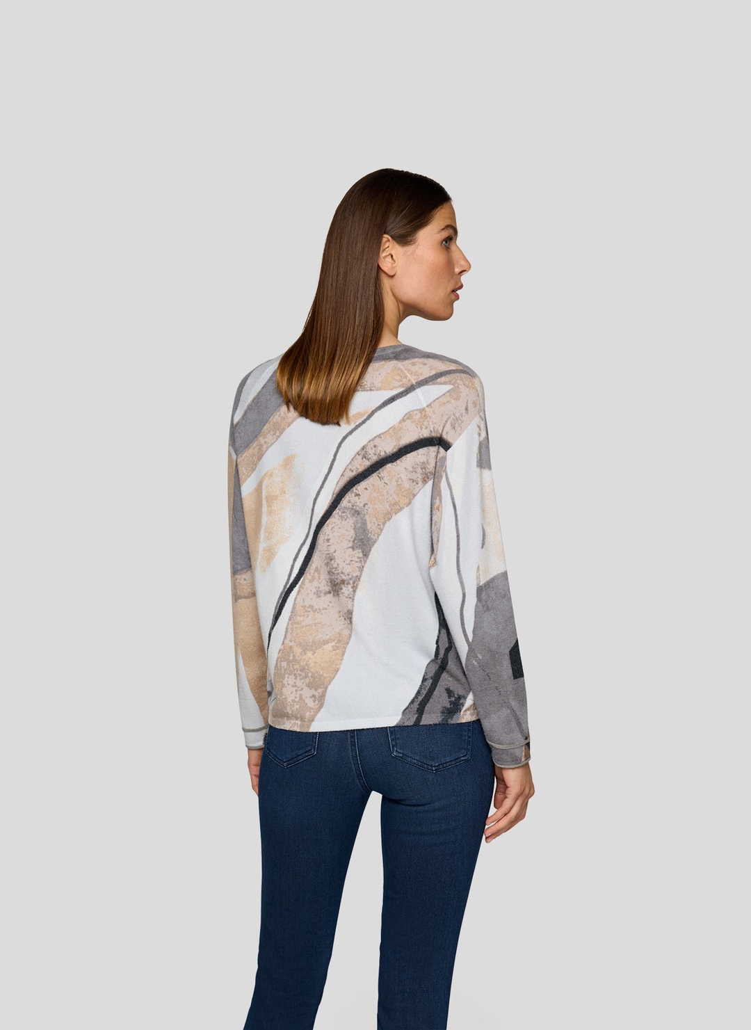 Женский джемпер с абстрактным принтом Rabe | Фото 3