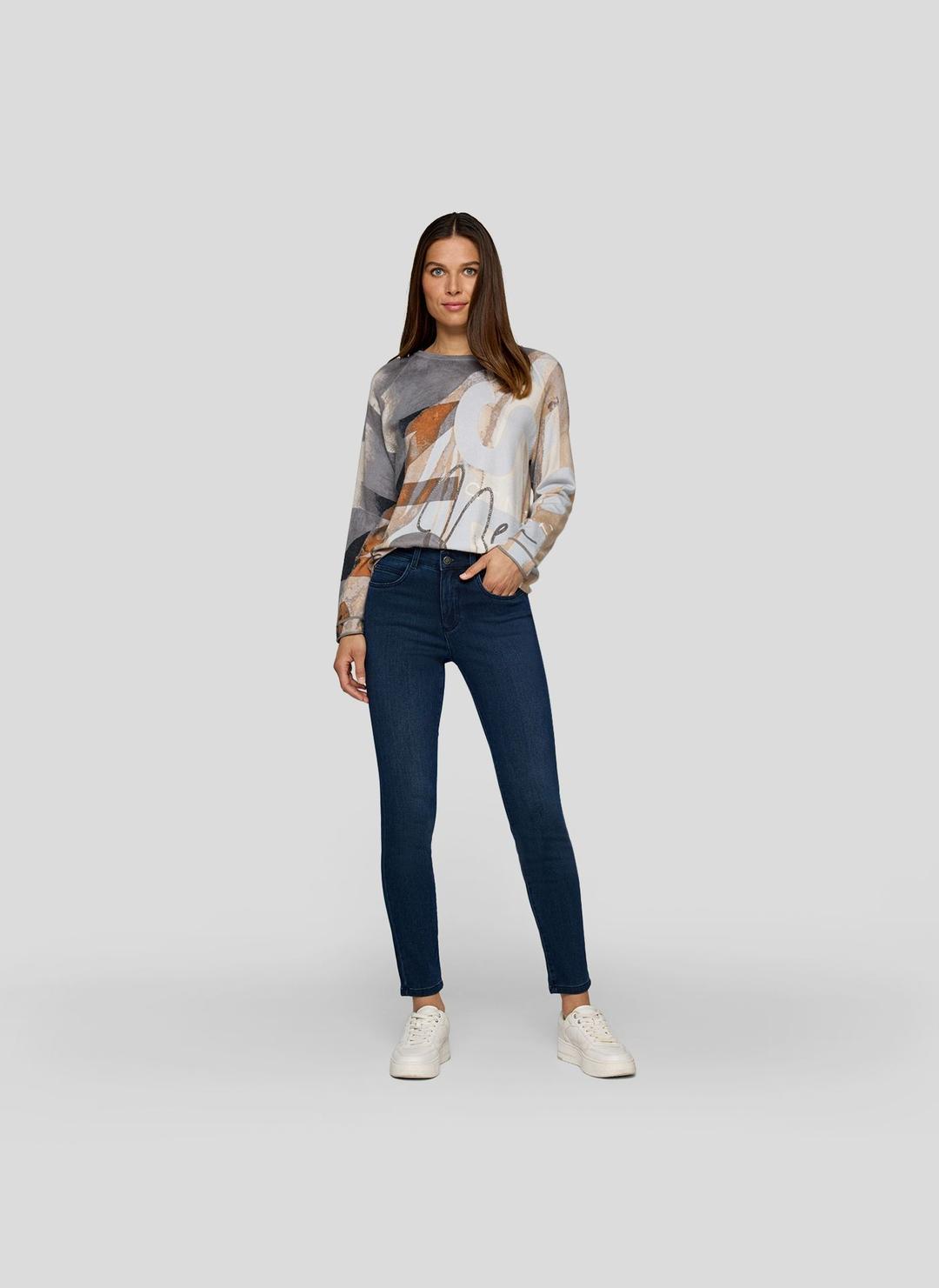 Женский джемпер с абстрактным принтом Rabe | Фото 6