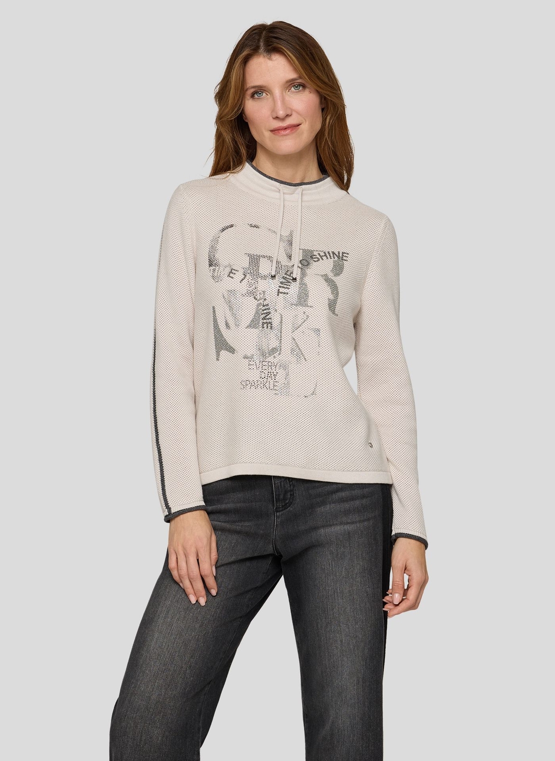 Женский джемпер с воротом-стойкой Rabe | Фото 3