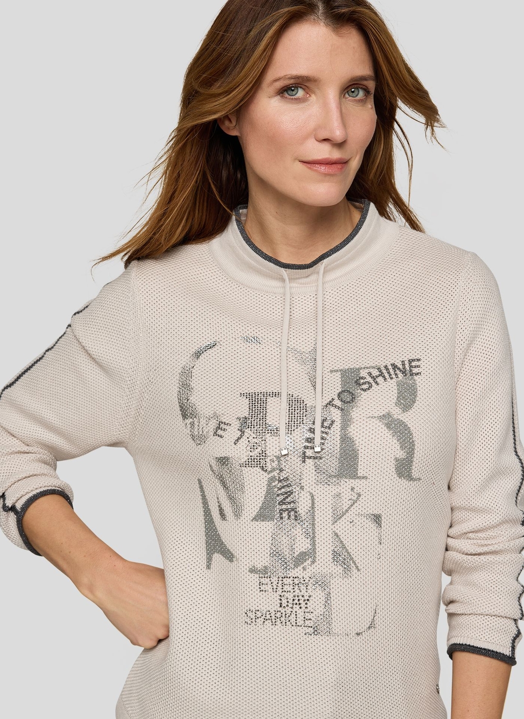 Женский джемпер с воротом-стойкой Rabe | Фото 5