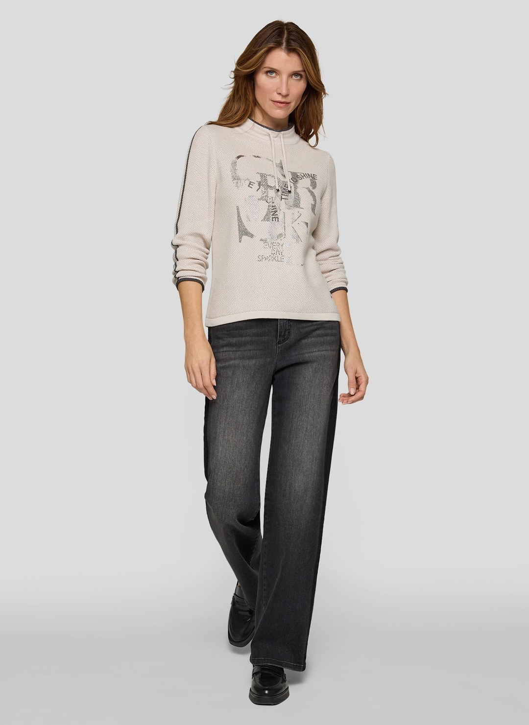 Женский джемпер с воротом-стойкой Rabe | Фото 4