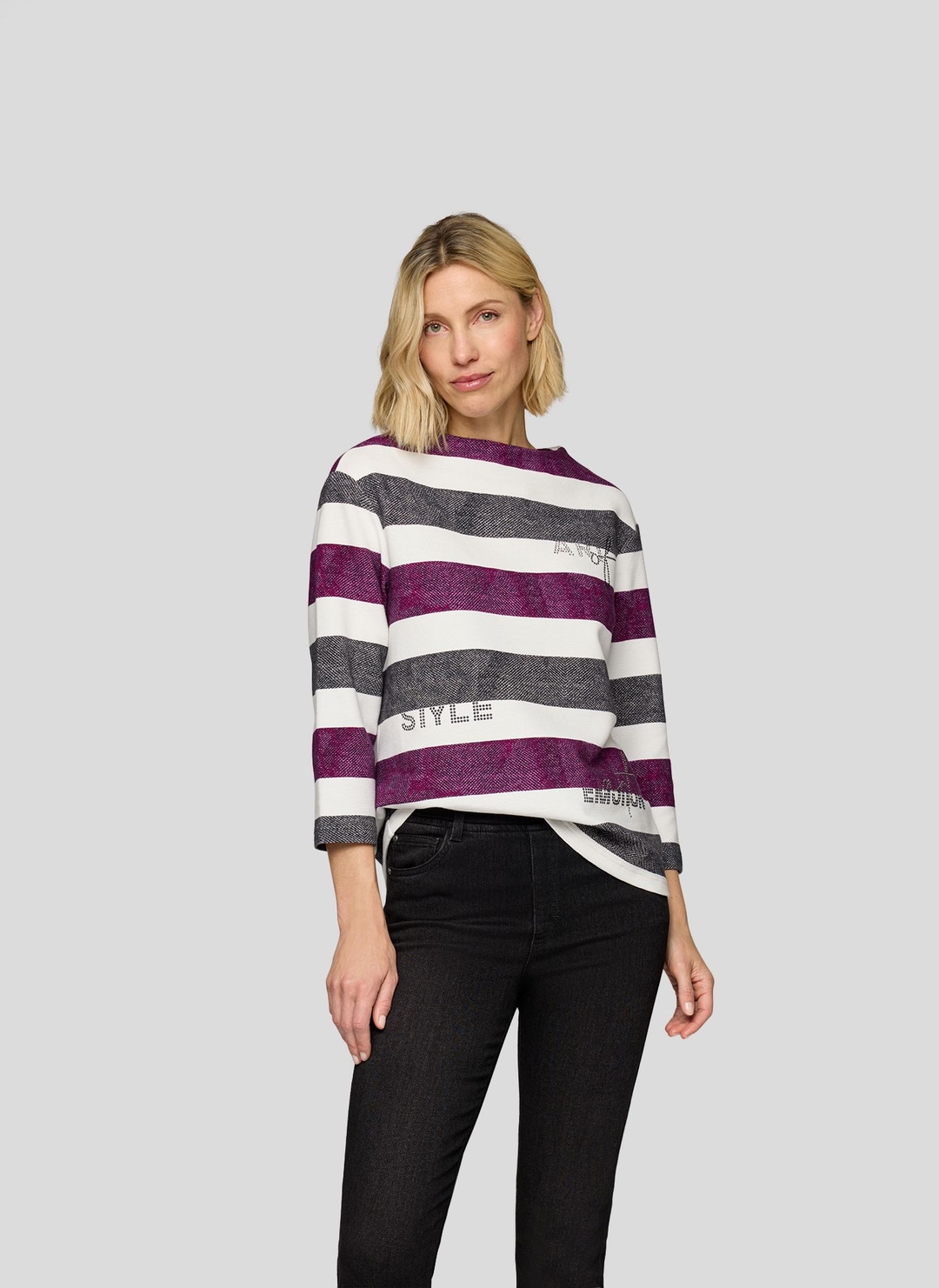 Женский свитшот в полоску Rabe | Фото 3