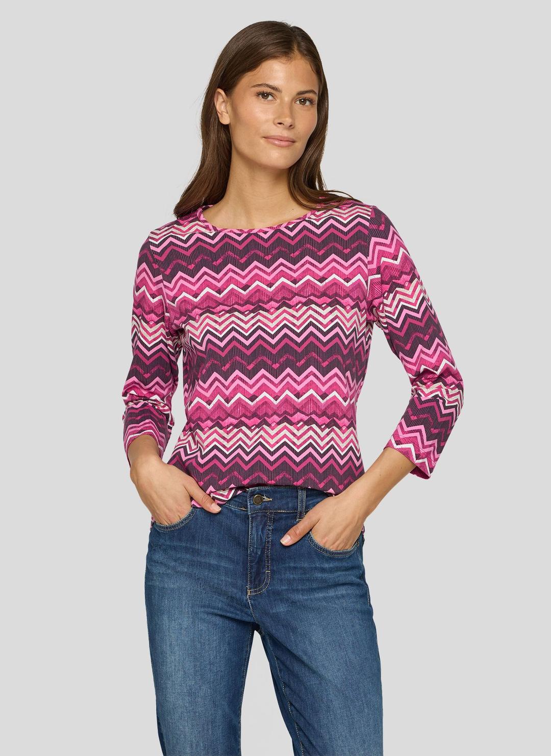 Женский лонгслив с зигзагообразным узором Rabe | Фото 2