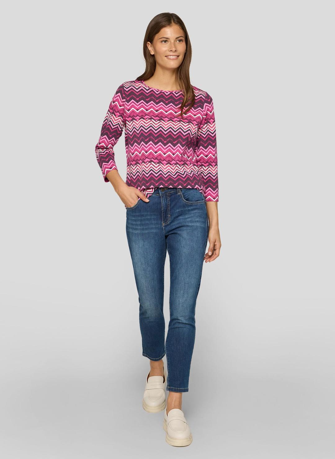 Женский лонгслив с зигзагообразным узором Rabe | Фото 6