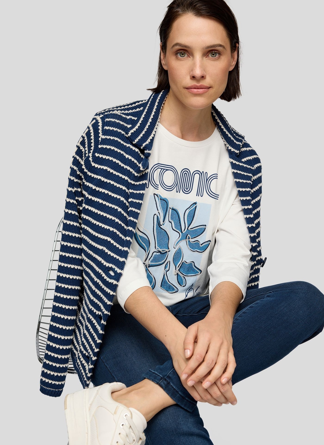 Женский лонгслив со стразами Rabe | Фото 5