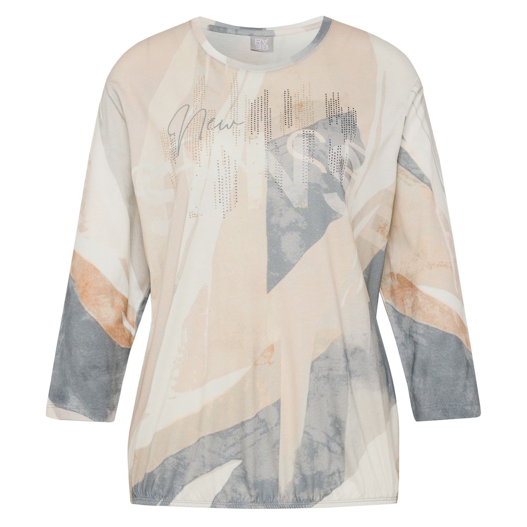 Женский лонгслив с абстрактным принтом Rabe | Фото 1