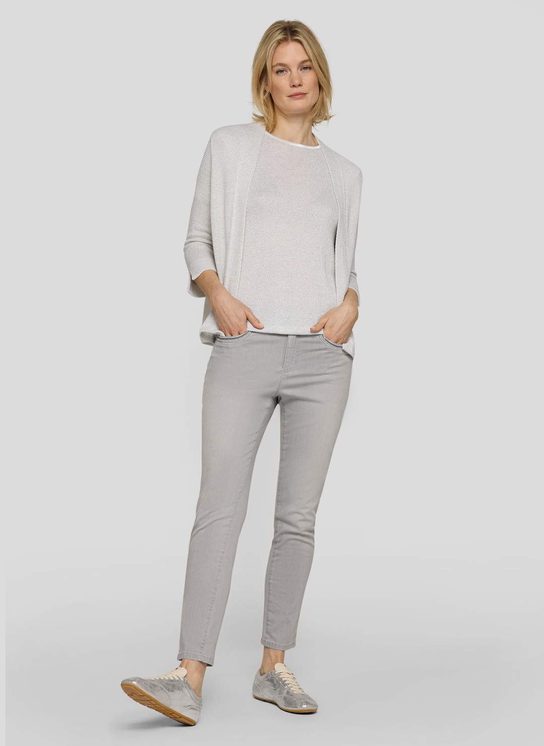 Женский кардиган с люрексом Rabe | Фото 5