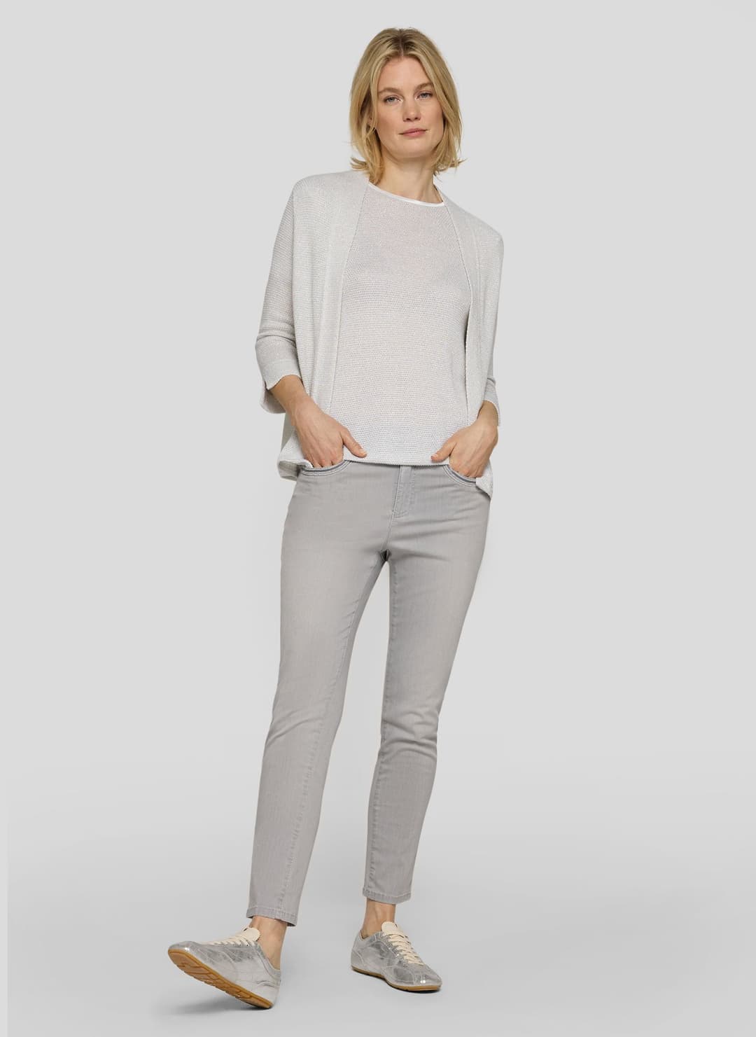 Женский кардиган с люрексом Rabe | Фото 5