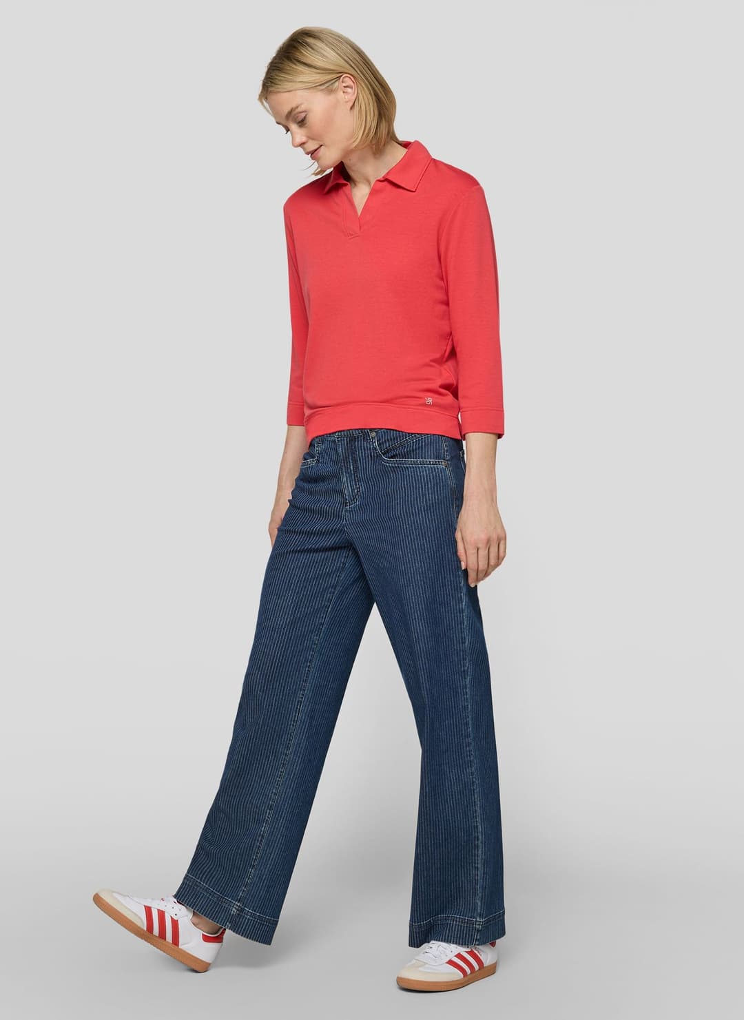 Женское поло из хлопка с модалом Rabe | Фото 4