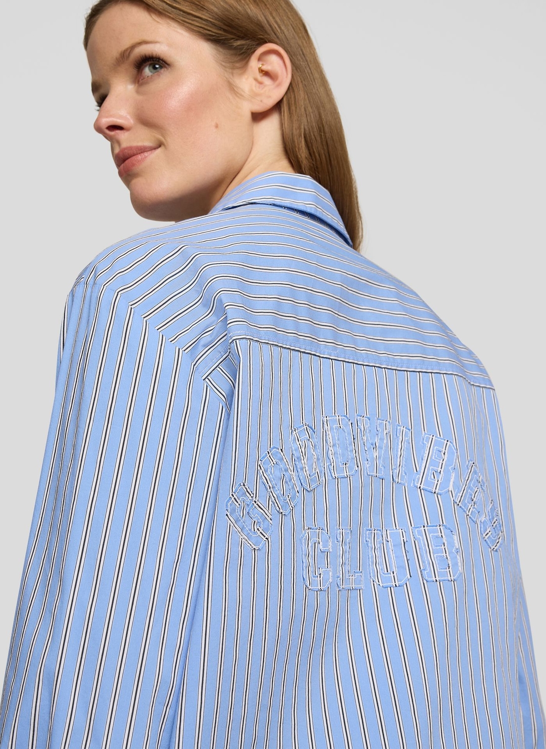 Женская рубашка в полоску Rabe | Фото 6