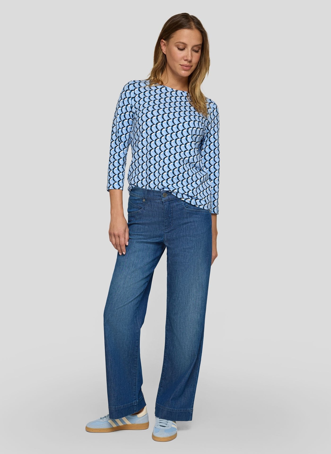 Женский лонгслив из хлопка Rabe | Фото 4