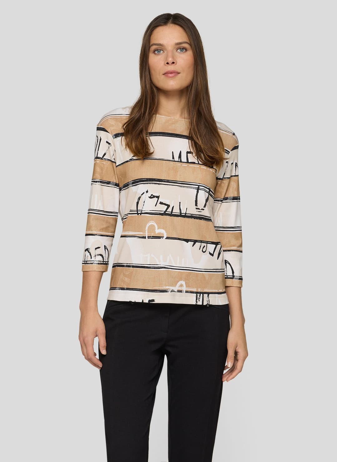 Женский лонгслив из хлопка Rabe | Фото 3