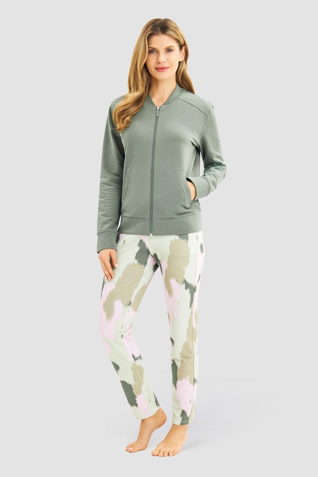 Женская домашняя толстовка на молнии Rosch | Фото 4