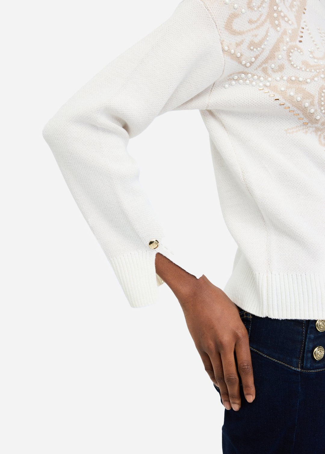 Женский жаккардовый джемпер Liu Jo | Фото 4