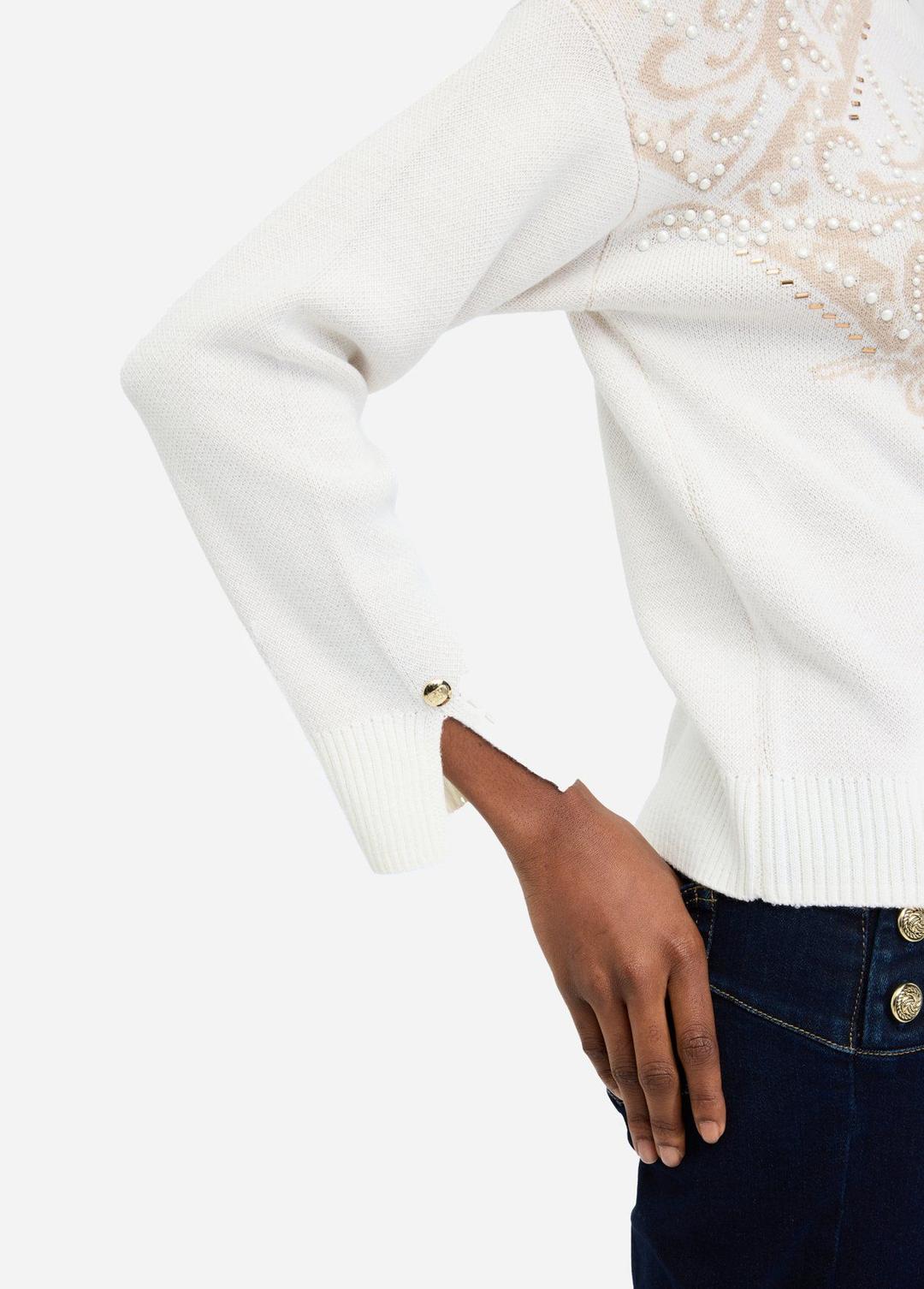 Женский жаккардовый джемпер Liu Jo | Фото 4