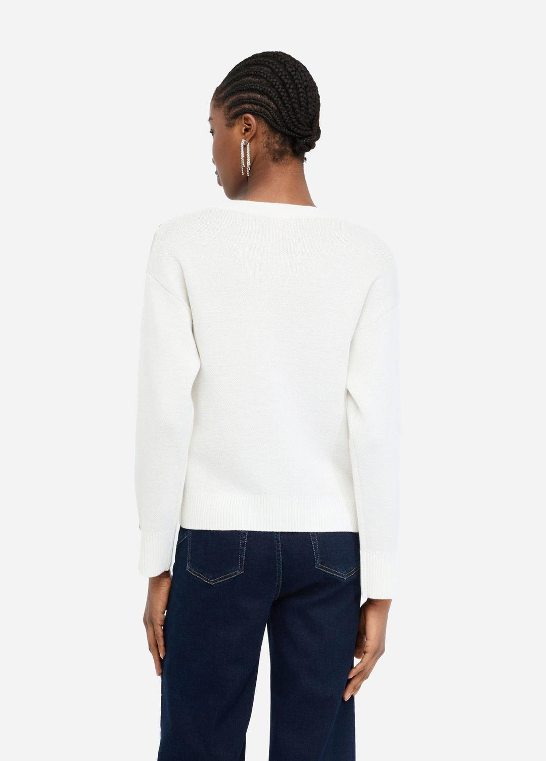 Женский жаккардовый джемпер Liu Jo | Фото 3