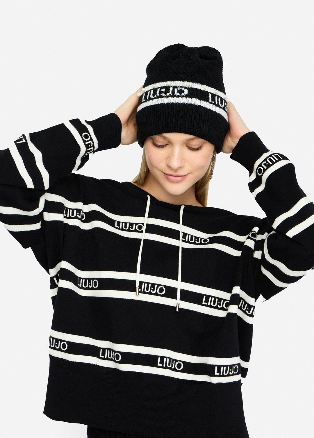 Женская шапка-бини с логотипом Liu Jo | Фото 3