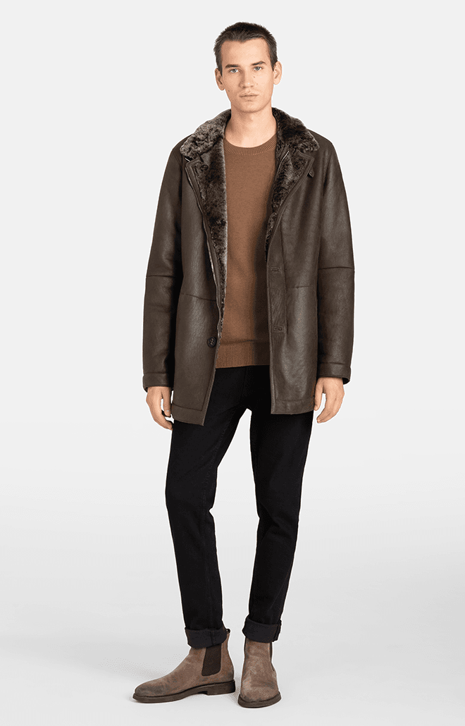 Мужское дубленое пальто WERNER CHRIST | Фото 4