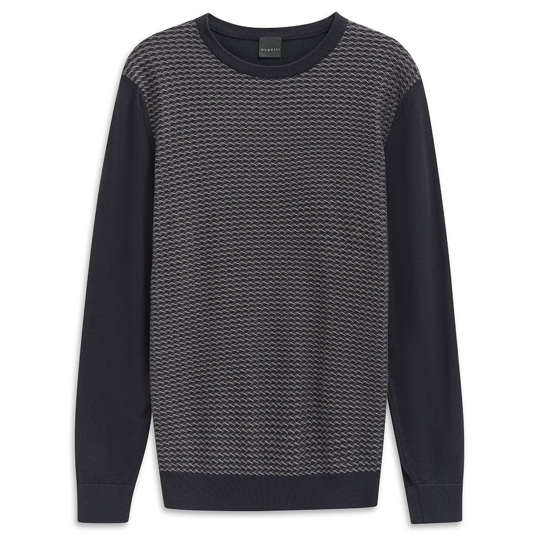 Мужской джемпер из структурированного трикотажа Bugatti | Фото 1