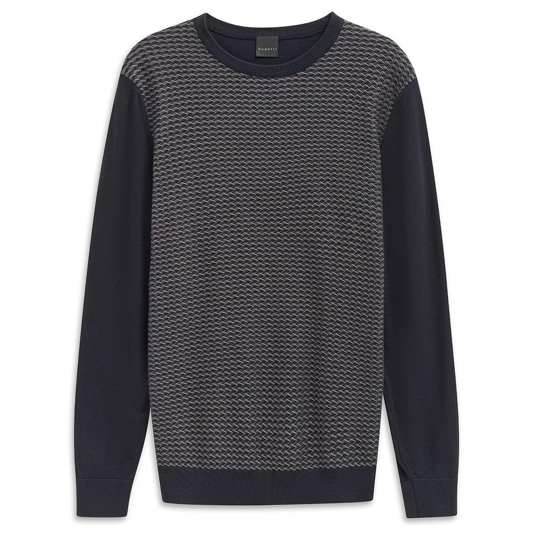 Мужской джемпер из структурированного трикотажа Bugatti | Фото 1
