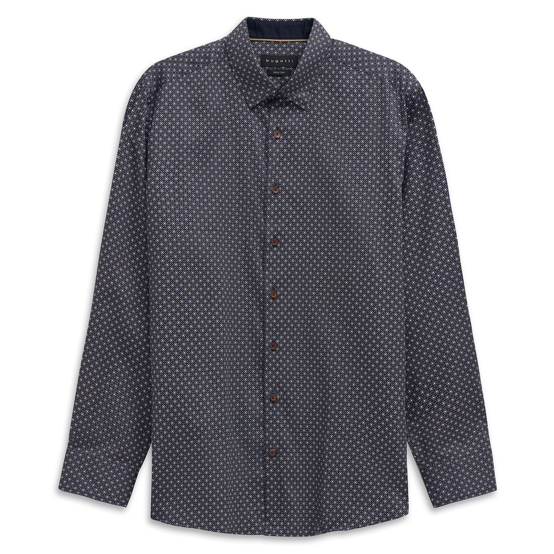 Мужская рубашка с принтом Bugatti | Фото 1