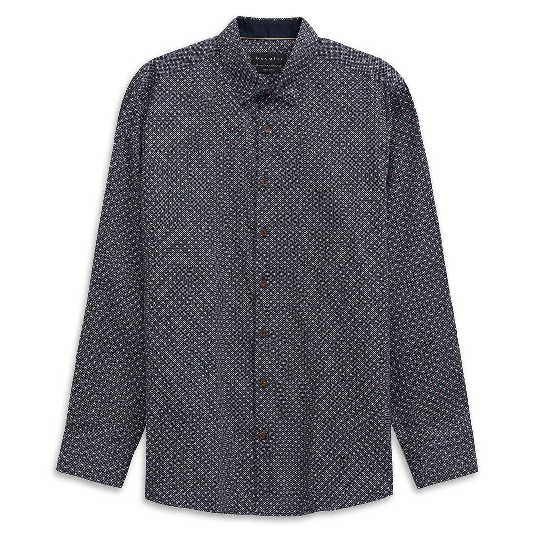 Мужская рубашка с принтом Bugatti | Фото 1
