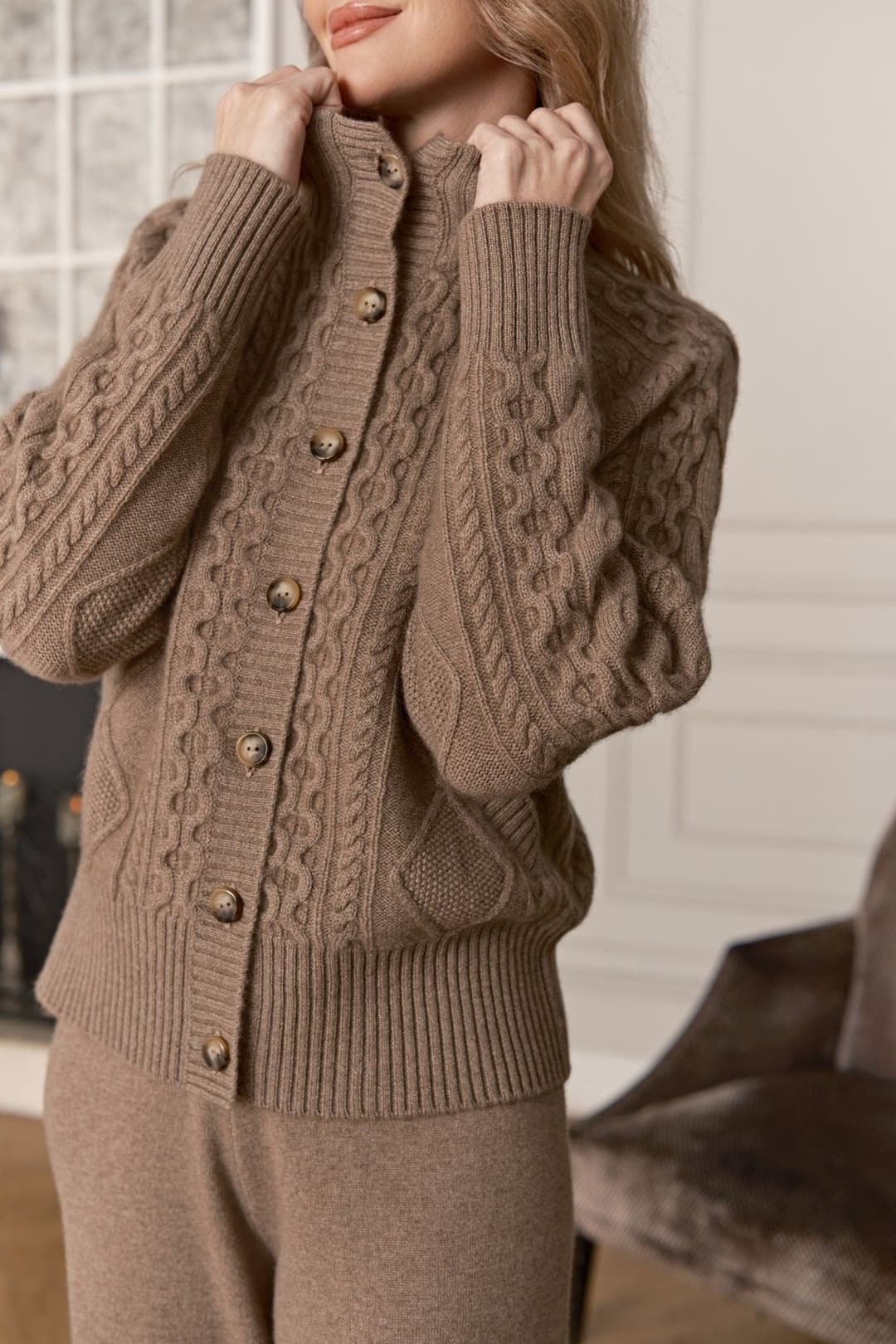 Женский кардиган с узором MIR CASHMERE | Фото 8