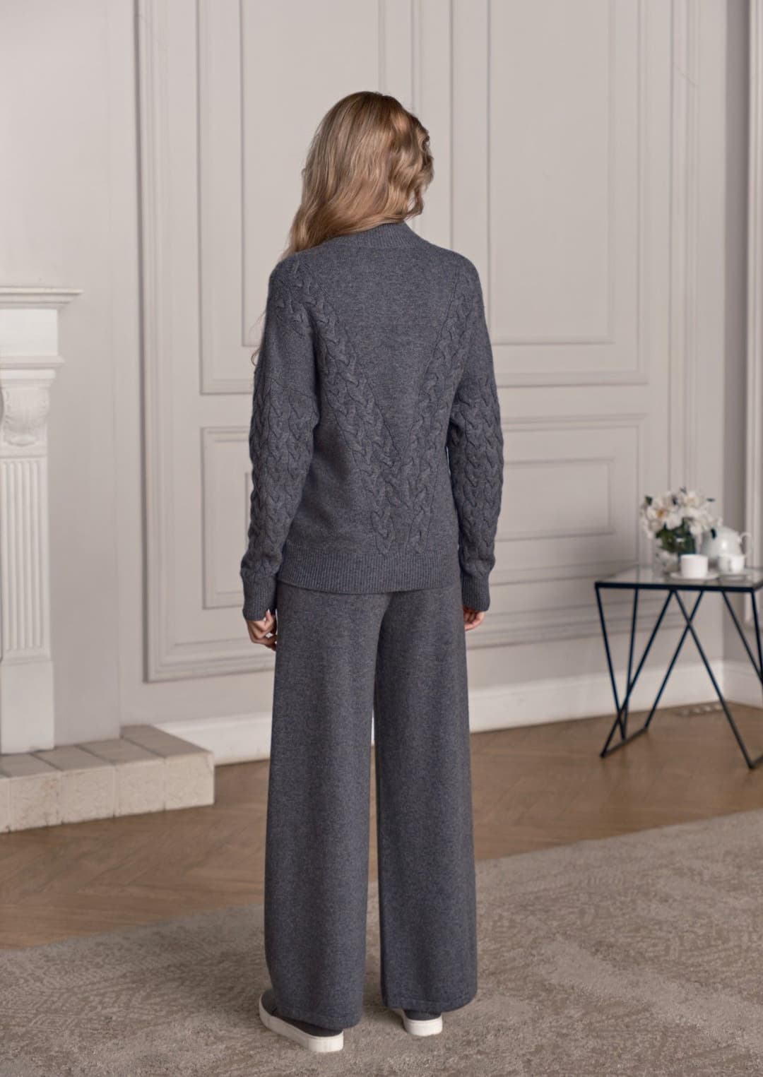 Женские кашемировые брюки с защипами MIR CASHMERE | Фото 2