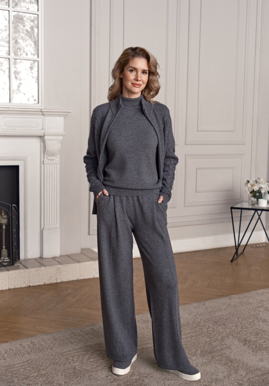 Женские кашемировые брюки с защипами MIR CASHMERE | Фото 3
