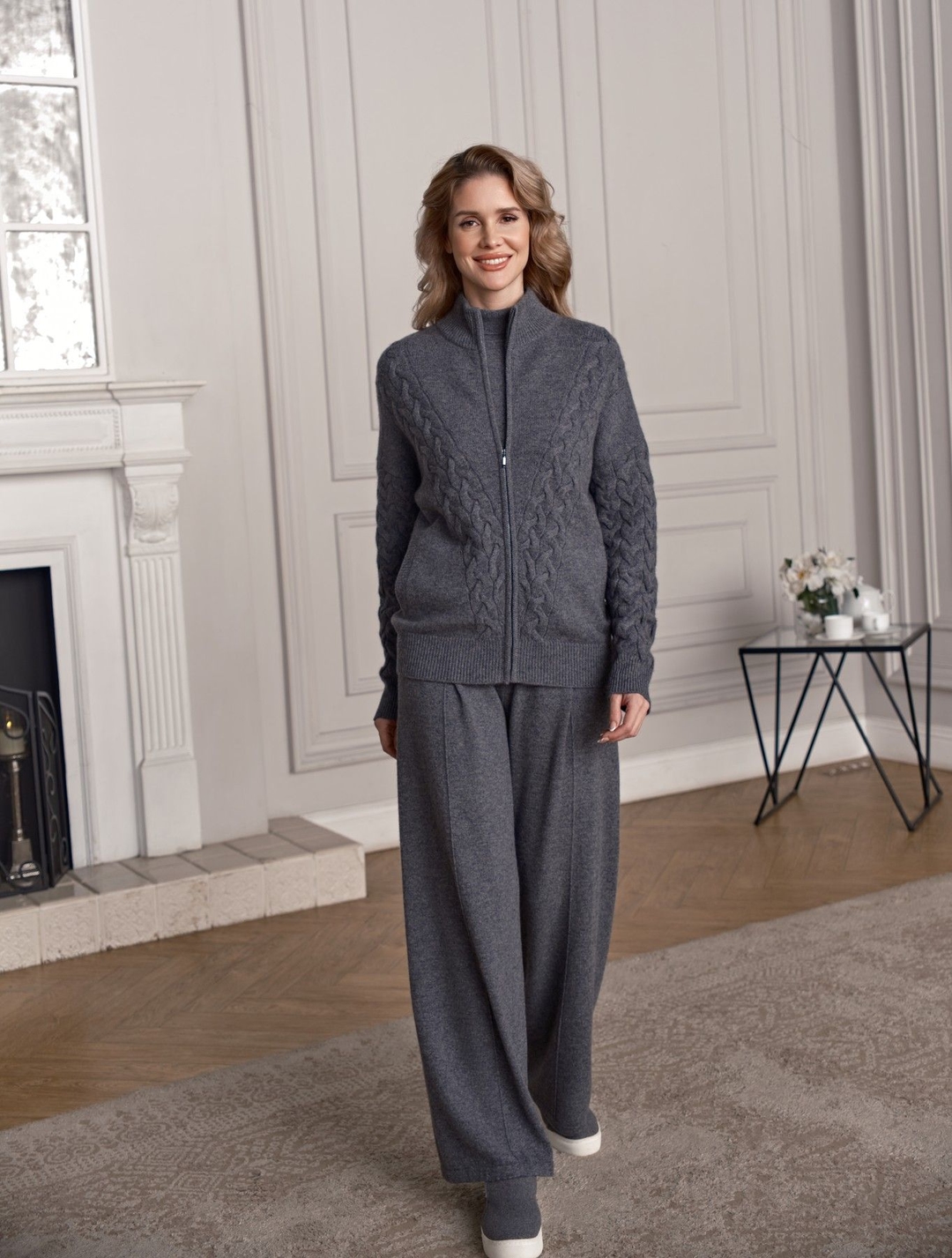Женские кашемировые брюки с защипами MIR CASHMERE | Фото 4