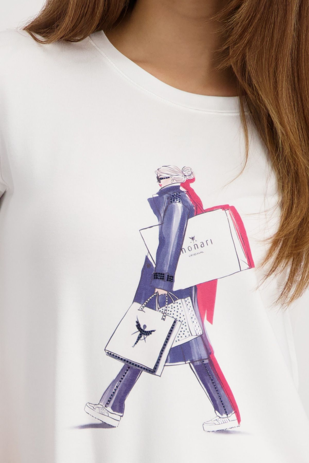 Женская футболка с принтом Monari | Фото 3