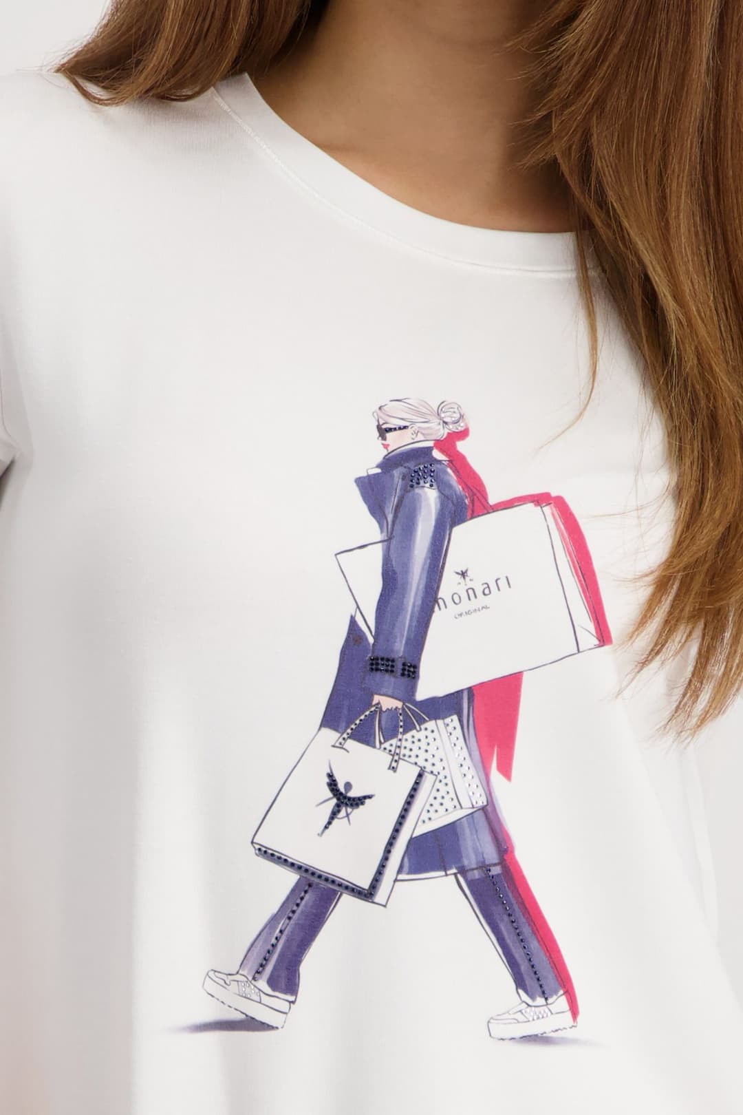 Женская футболка с принтом Monari | Фото 3