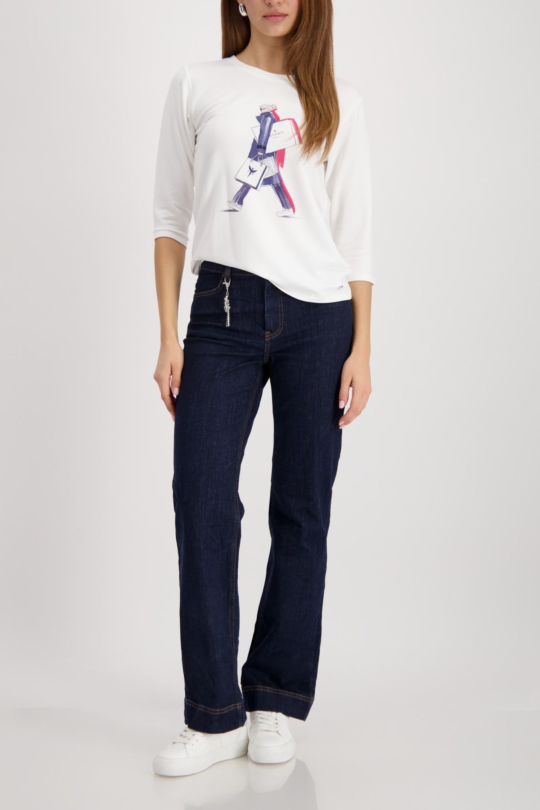 Женская футболка с принтом Monari | Фото 6