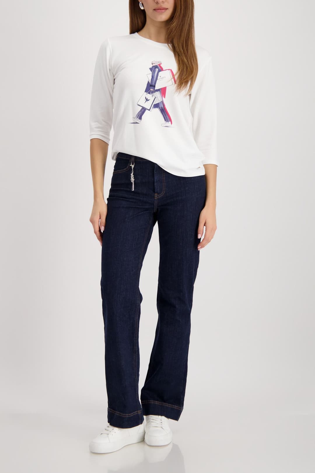 Женская футболка с принтом Monari | Фото 6