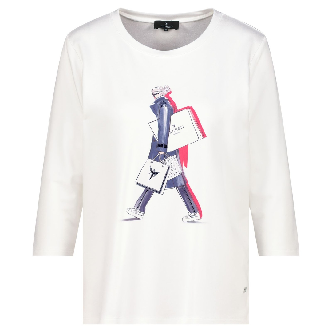 Женская футболка с принтом Monari | Фото 1