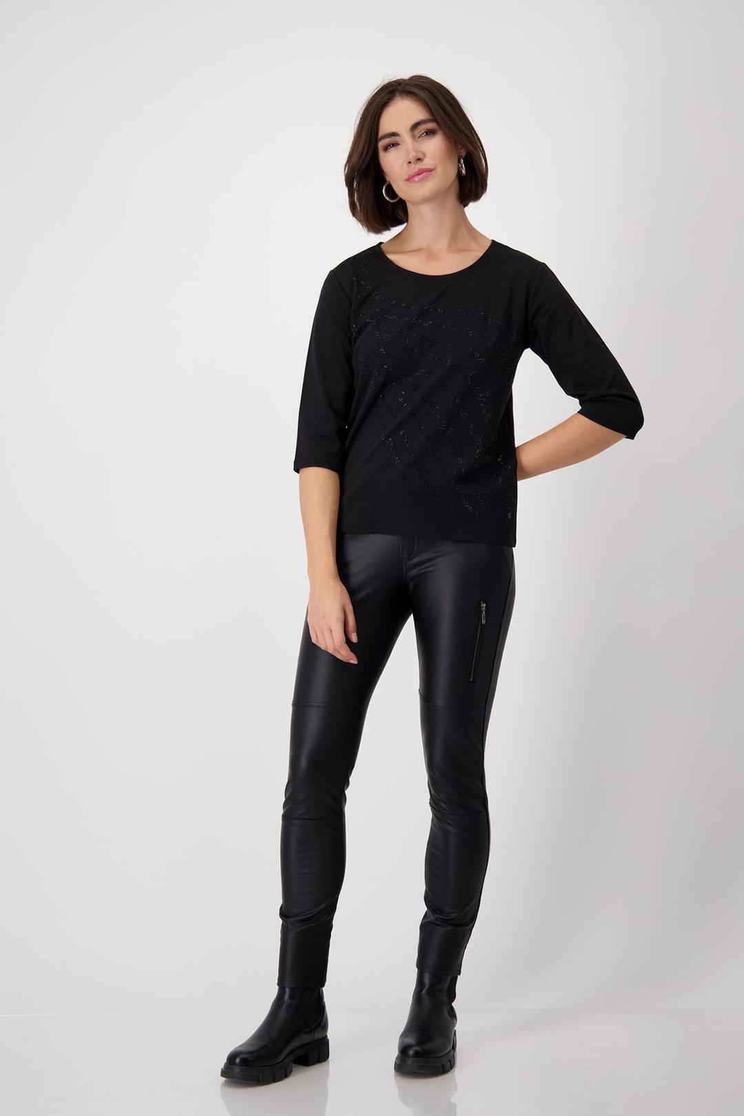 Женский лонгслив со стразами Monari | Фото 5