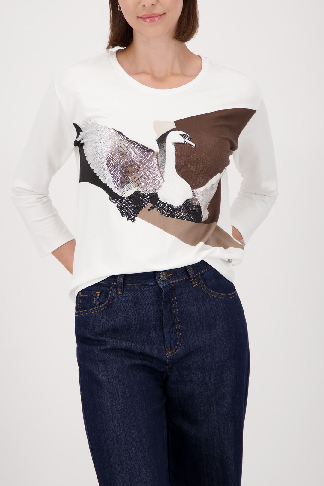 Женский лонгслив с принтом Monari | Фото 4