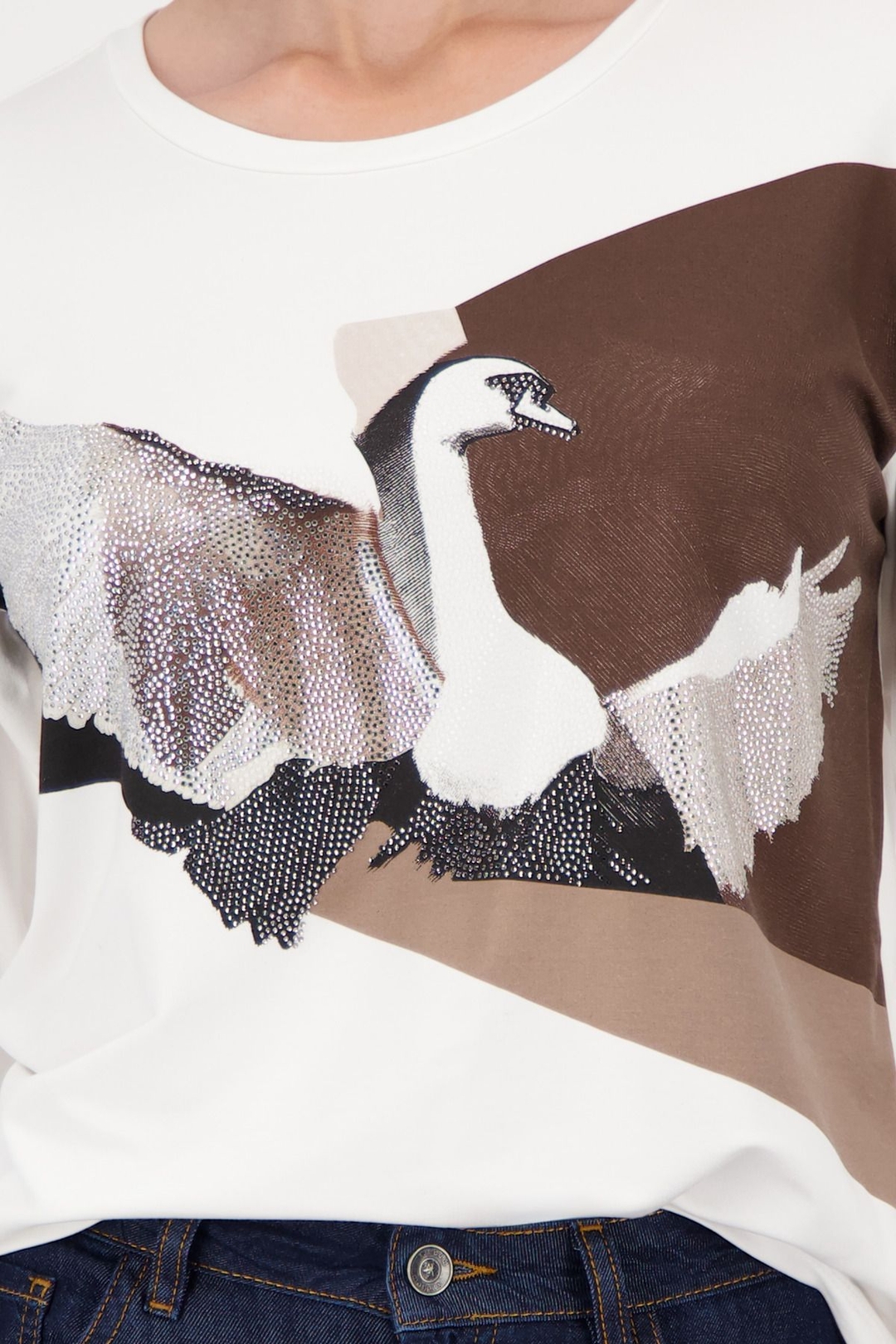 Женский лонгслив с принтом Monari | Фото 6