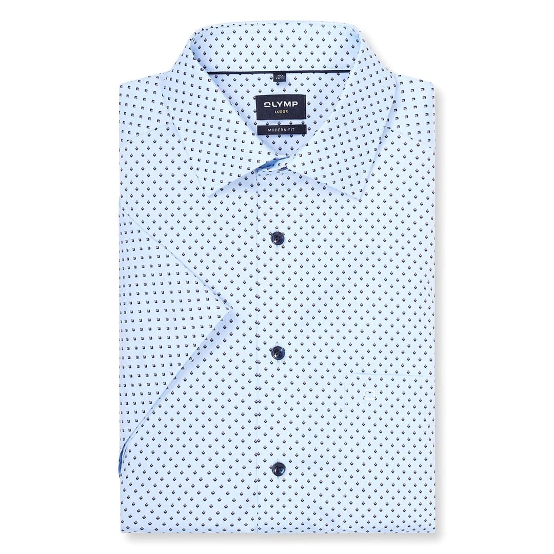 Мужская хлопковая сорочка с принтом Olymp Luxor | Фото 1
