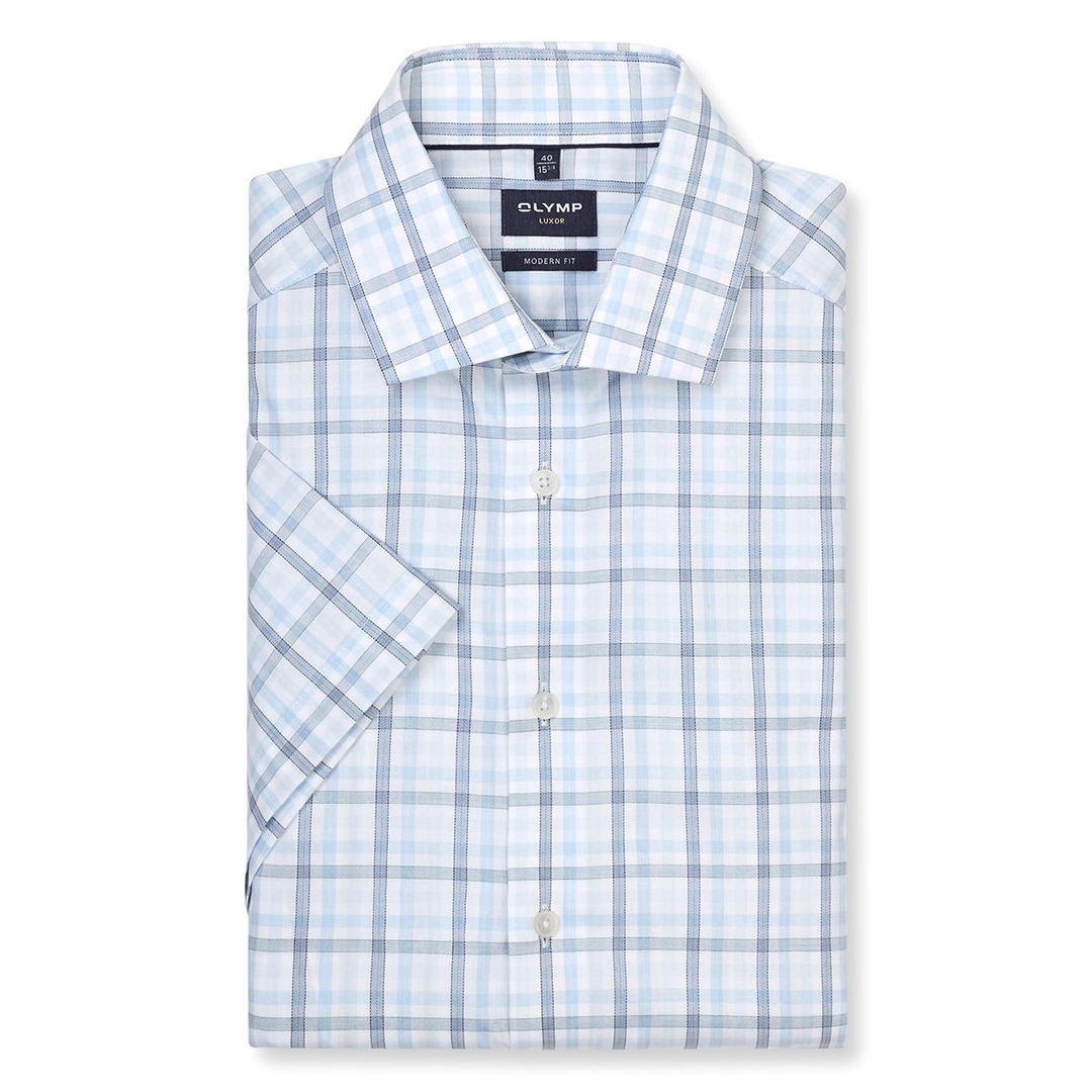 Мужская сорочка в клетку Olymp Luxor | Фото 1
