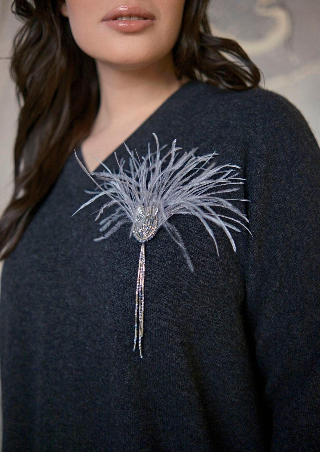 Платье c брошью MIR CASHMERE | Фото 5