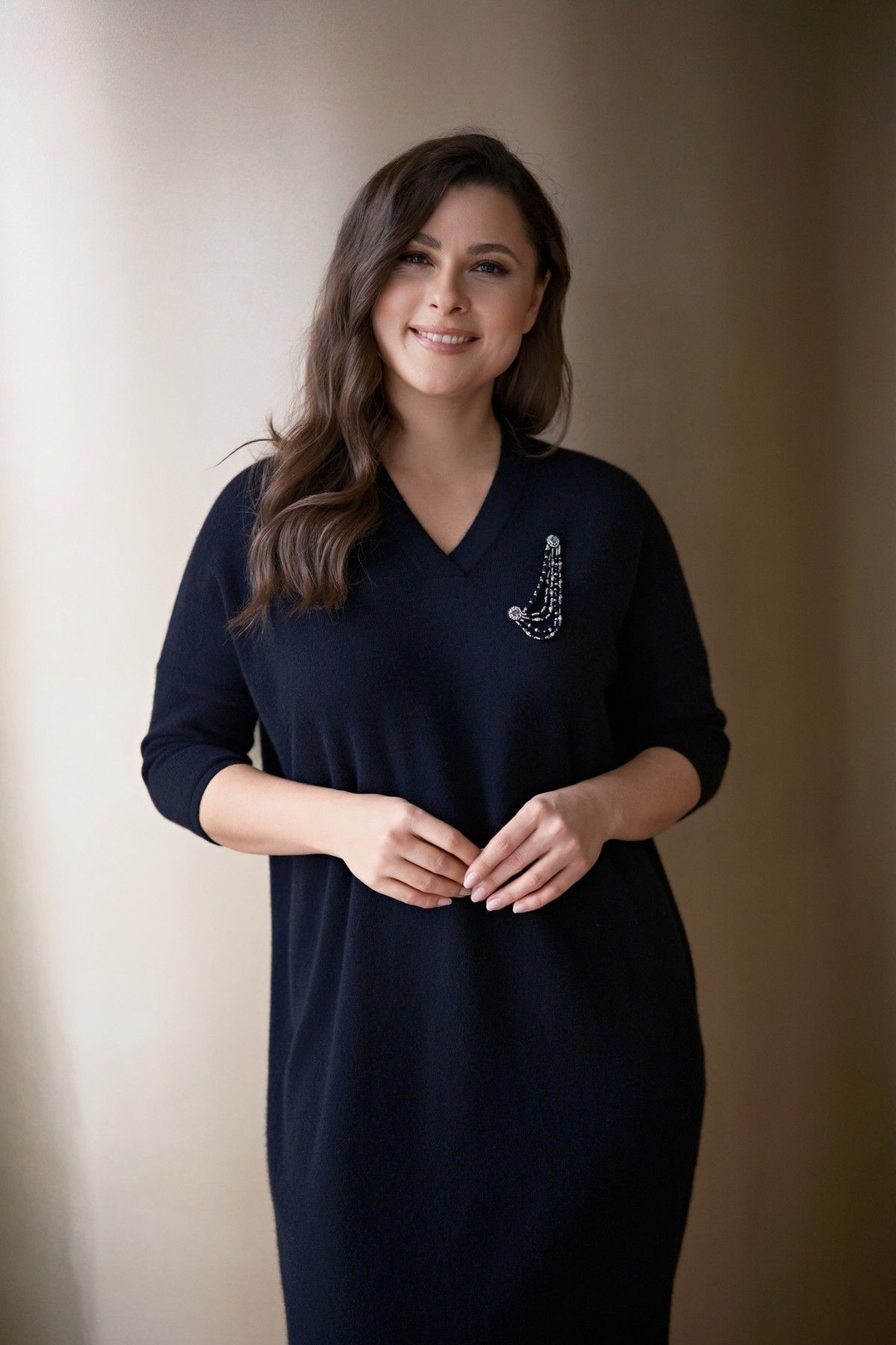 Платье с брошью MIR CASHMERE | Фото 5