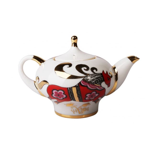 Чайник ИФЗ Новгородский красный конь