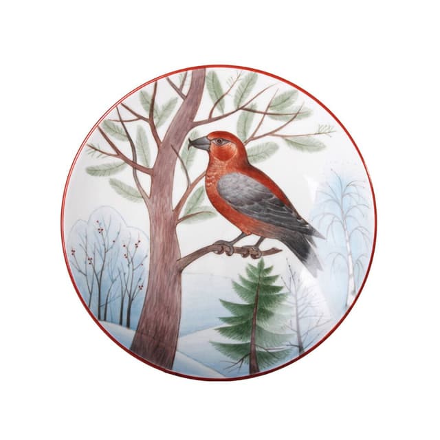 Тарелка декоративная ИФЗ, Сосновый клёст