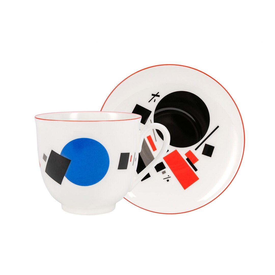 Кофейная пара ИФЗ Калейдоскоп с синим и черным диском | Фото 1