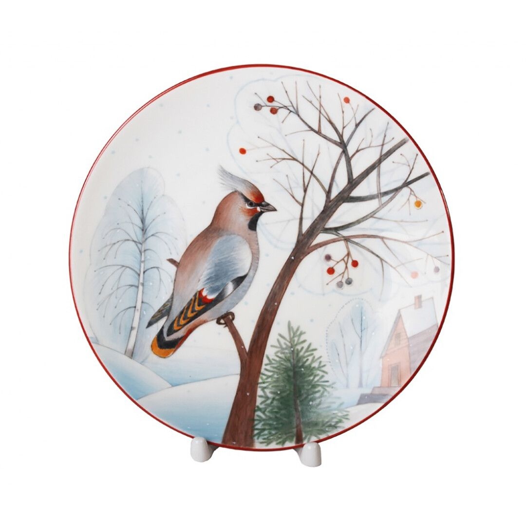Тарелка декоративная ИФЗ Январский Свиристель | Фото 1