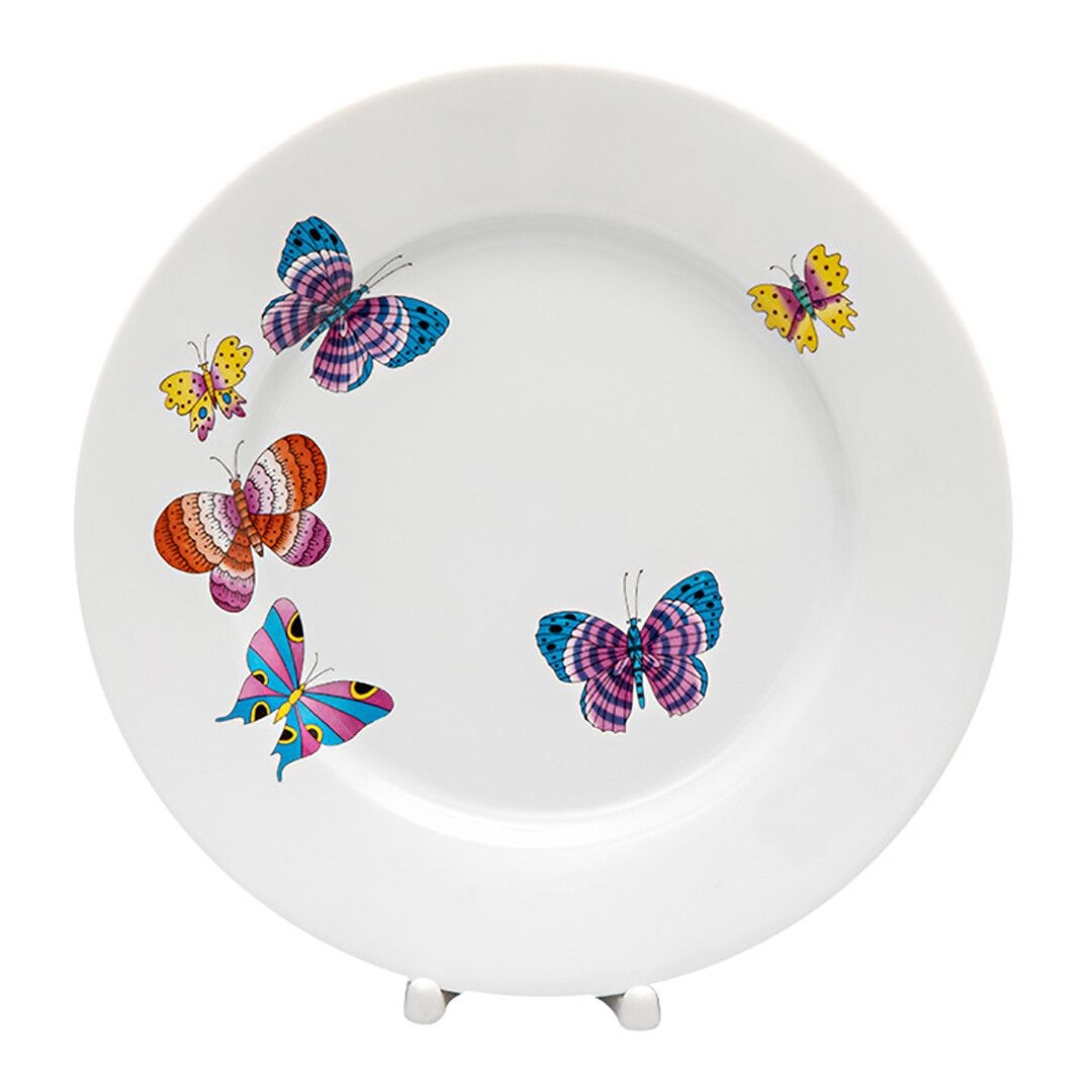 Тарелка обеденная ИФЗ Шафрановые бабочки 25 см | Фото 1