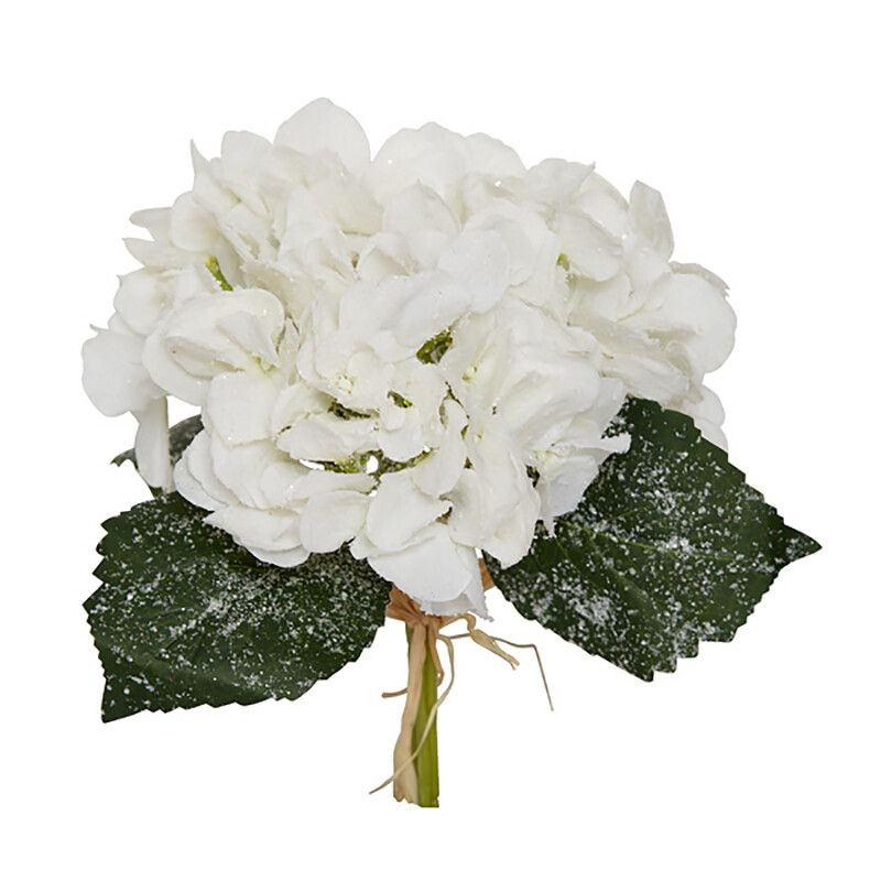 Ветка БЕЛОСНЕЖНАЯ ГОРТЕНЗИЯ БУКЕТИК, Holiday Classics, 29 см | Фото 1